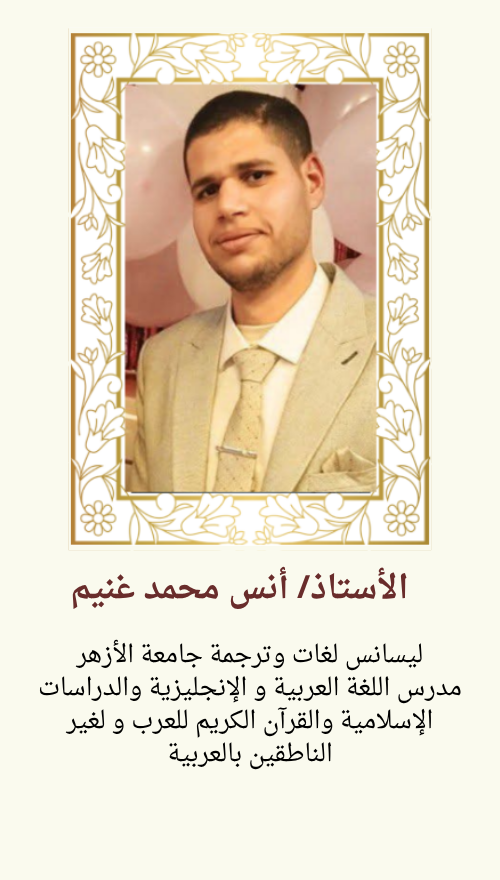 الأستاذأنس محمد غنيم